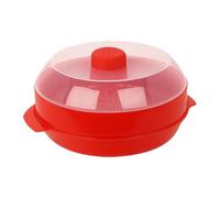 BommFu Microwave Vegetable Steamer - Heat Resistant Kitchen Accessories, Microwave Food Steamer with Lid - For Household, Student Apartment, Hotel, Apartment