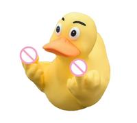 BommFu Middle Finger Duck | Little Duck Ornament - Funny Middle Finger Duck | Garden Statue | Cute Finger Duck Figurines Ornament - Rude Duck Car Interior Decor