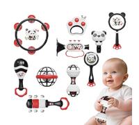 BommFu Rattle Toy for Babies | Panda Grab Shake Rattles | Fun Educational Sensory Teether for Nursery Playtime Preschool Learning