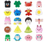 BomnKa 20 Pcs Fruits Animals Cable Protector, Cute Animal Bites Cable Saver Cable Break Protection Plastic Animals Charging Cable Cord Saver for Usb Charging Cable Protector