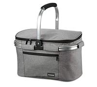 bomoe Insulated Picnic Basket - Foldable Thermal Basket 22 Litre - Thermal Cooler Bag Picnic Shopping Cool Bag with 16h Cooling Function & Collapsible Carrying Handle - Icebreezer K37