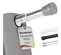 Bomoe Telescopic Shower Curtain Pole Without Drilling Extendable Non-Slip