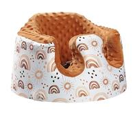 BOMOLOUR Seat Cover Compatible with Bumbo & Nuby Seats, Floor Seat Cover for Boys & Girls, Soft Breathable Minky Fabric, Anti-Slip, Rainbow