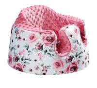 BOMOLOUR Seat Cover Compatible with Bumbo Seat and Nuby Seat, Floor Seat Cover for Boys and Girls, Removable Breathable Baby Seat Cover, New Designed, Anti-Slip, Seat Not Included, Red Flower