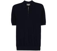 BOMPARD zip-up piqué polo shirt - Blue S-M-L-XL-XXL