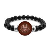 BOMUKE Lovers Trinity Knot Bracelet Eternal Love Celtic Bracelet Celtic Heart Bracelet,Wedding Bridesmaid Jewelry