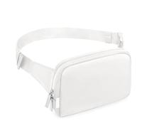 Bomvabe Fanny Pack for Women Tweens Girls Boys Men, Everywhere Belt Bag with 55" Adjustable Strap, Crossbody Bag for Travel Running Hiking Cycling, White, 2 L US, Utility