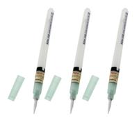 BON-102 Soldering Flux Pen, 3Pcs Refillable Transparent Flux Rosin Brush Tip Pen for PCB Board Soldering & Maintenance