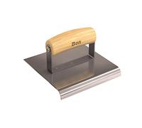 Bon 12-444 6/6-inch Stainless Steel Concrete Sidewalk Edger with Wood Handle