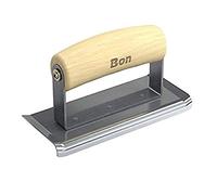 Bon 12-470 6/2-0.5-inch Stainless Steel Curved End Concrete Edger with Wood Handle