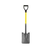 Bon 28-147 Shovel - Square Point Closed Back - 27-inch 'D' Fiberglass Handle