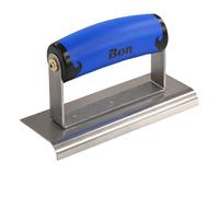 Bon 62-435 6/2-inch Stainless Steel Concrete Sidewalk Edger with 3/8-inch Radius and 1/2-inch Deep Comfort Grip Handle