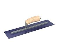 Bon 66-178 Finish Trowel - Square - Blue Steel - 14 X 4 - Wood Handle