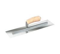 Bon 66-302 Finish Trowel - Square - Razor Stainless - 11 X 4 - Wood Handle