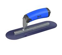 Bon 67-147 Finish Trowel -Round - Blue Steel - 10 X 3 - Comfort Grip Handle