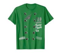 Bon Appetit Bone Apple Tea Funny Faux Chef Funny Chef Jacket T-Shirt, Men, Kelly Green, XX-Large