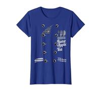 Bon Appetit Bone Apple Tea Funny Faux Chef Funny Chef Jacket T-Shirt, Women, Royal Blue, X-Small