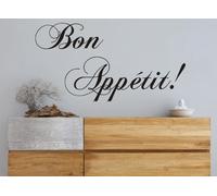 BON APPETIT CS KITCHEN DINING LIVING ROOM WALL ART VINYL STICKER HOME DIY HOME (SILVER, King)