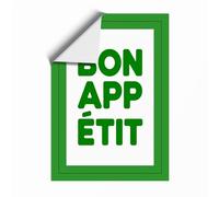 Bon Appétit Typography Unframed Wall Art Print A3 (42×29.7cm), Wall Decor for Living Room, Bedroom, Office & Home, Art Gift