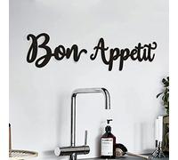 Bon Appetit Wall Décor Bon Appetit Metal Wall Sign Farmhouse Kitchen Wall Art Dining Room Cooking Hanging Signs Housewarming Gift