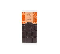 Bon Bon's Chocolate Dark Ginger Bar - 70g - 70% Dark Chocolate with Ginger - Great for Birthdays or to Say Thank You - Luxury Chocolate - Vegan