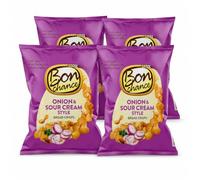 Bon chance With Sour Cream and onion seasoning - Box of 4 x 60g