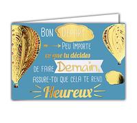 Bon Départ Horizontal Card No Matter What You Decide to Do Tomorrow Make Sure That Makes You Happy
