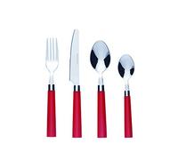 Bon Florentine 16-Piece Stainless Steel Cutlery Set - Red