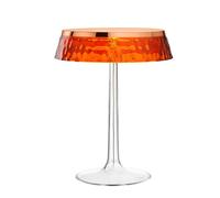 Bon Jour Table Lamp Copper Frame and Amber Shade