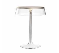 Bon Jour Table Lamp Mat Bronze Frame and Transparent Shade