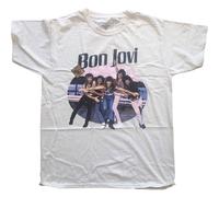 Bon Jovi Breakout T-Shirt in White | Size: Large Bon Jovi White L