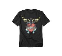 Bon Jovi Daggered T-Shirt, Black | Size: 4XL Bon Jovi Black 4XL