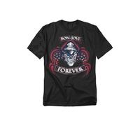 Bon Jovi Forever Skull T Shirt, Black Bon Jovi Black XXXL