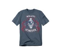 Bon Jovi Forever Skull T Shirt, Slate Bon Jovi Grey XXL