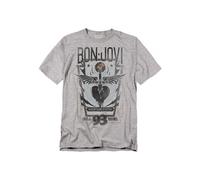 Bon Jovi Keep The Faith T-Shirt, Athletic Heather in Grey | Size: 5XL Bon Jovi Grey 5XL
