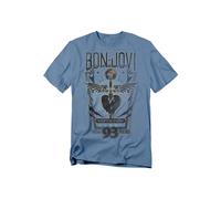 Bon Jovi Keep The Faith T Shirt, Carolina Blue Bon Jovi Blue XXL