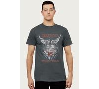 Bon Jovi Men's 85 World Tour T-Shirt in Charcoal | Size: Small Bon Jovi Charcoal S