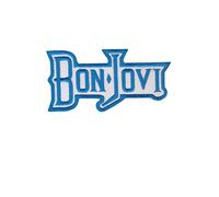 Bon Jovi Rockband Blue Patch Badge Embroidered Iron on Applique Souvenir Accessory