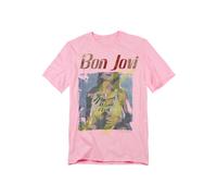 Bon Jovi Slippery When Wet Girl T Shirt, Pink Bon Jovi Pink S