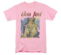 Bon Jovi Slippery When Wet Girl Unisex T Shirt, Pink, Small