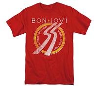 Bon Jovi Slippery When Wet World Tour Unisex T Shirt, Red, XX-Large