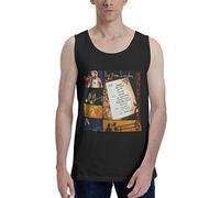 Bon Music Jovi Men's Tank Top Sleeveless Crew Neck T-Shirt Casual Sport Stretchy T-Shirt Black