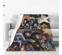 Bon Music Jovi Style Flannel Blanket Super Soft and Lightweight Blanket Suitable for Music Fans Room Decoration Blanket