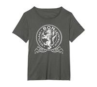 Bon Scott Bon Crest 1946 T-Shirt, Women's Plus, Asphalt Grey, 4X