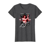 Bon Scott Lightning Singer T-Shirt, Women, Dark Heather Grey, XX-Large