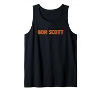Bon Scott Red and Yellow Logo Tank Top