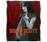 Bon Scott Silky Logo Supersoft Blanket Multicoloured (One Size)