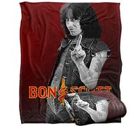 Bon Scott Snake Logo Silky Touch Super Soft Throw Blanket 152 X 127 cm, White