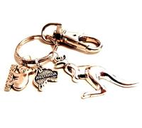 Bon Voyage 'Australia' Kangaroo and Koala Bear Keychain, Australian Keyring, Emigration Gift, Australasia Bag Charm, Oz Animal Lover Gift