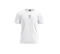 Bona Basics, Digital Print, Men's Basic T-Shirt, 100% Cotton, White, Casual, Men's Tops, Size: L, White, L